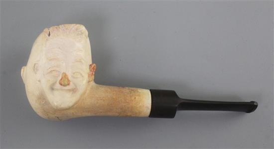 Laurel & Hardy Interest: A 1930s meerschaum pipe, 6in.